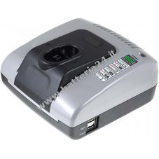 Caricabatteria compatibile con Powery con USB per Bosch Tipo BAT026