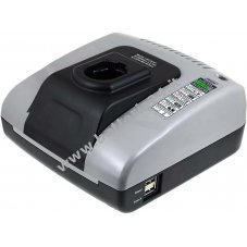 Caricabatteria compatibile con Powery con USB per Trapano avvitatore Black & Decker PS3350K