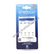 Caricabatteria Panasonic eneloop BQ CC61 con cavo micro USB