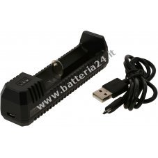 Caricatore USB Nitecore UI1 per batteria agli ioni di litio, corrente di carica fino a 800 mA