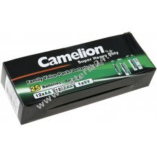 Set di batteria Camelion economiche 25 pezzi (12xAA, 12xAA, 1x9V)