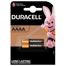 Batteria Duracell Ultra MN2500 LR61 Piccolo AAAA in blister da 2 pezzi