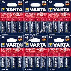 Batteria alcaline Varta Max Tech AA   24 pezzi 6x4 in blister