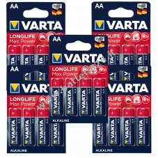 Batteria alcaline Varta Max Tech AA   20 pezzi 5x4 in blister