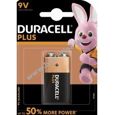 Batteria Duracell Plus Power MN1604 6LR61 9V in blocco blisterato