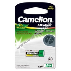 Batteria Camelion A23, 23A, 23AE, V23GA per chiave auto, telecomando