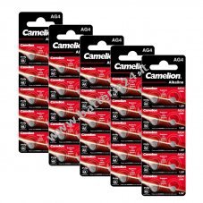 50x Camelion a bottone LR66 / AG4 / G4 / LR626 / 177 / SR626W / GP77A / 377