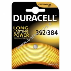 Pile a bottone Duracell SR41/ SR736W/ tipo 384/ 392 1 blister