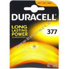 Pile a bottone Duracell SR66 / SR626SW / V377 tipo 377 confezione blister da 1