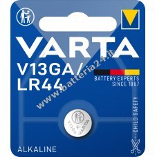 Pila a bottone Varta LR44 AG13 V13GA A76 confezione in blister da 1 pezzo