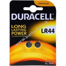 Pile a bottone Duracell LR44 LR1154 AG13 V13GA A76 V13GA confezione in blister da 2 pezzi