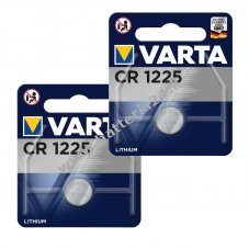 2x batteria a bottone al litio Varta CR1225 2x blister da 1