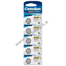 Batteria al litio Camelion CR2450 3V in blister da 5 pezzi