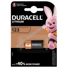 Batteria fotografica Duracell M3 CR123 / CR123A / CR17345 / DL123A / EL123A confezione in blister da 1 pezzo