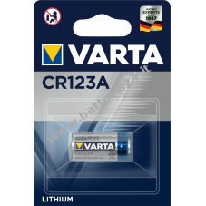 Batteria fotografica Varta 6205/ CR123 / CR123A / CR17345 in blister da 1 pezzo