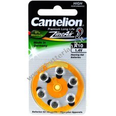 Batteria Camelion per apparecchi acustici A10 ZL10 PR70 PR536 AE10 DA10 10AE V10AT PR230 in blister da 6 pezzi