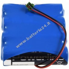 Pacco batteria 4x AA LR6A, per i comandi delle porte, compatibile con Messerschmitt 6VQ 02 6V PHR 2 connector