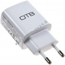 Adattatore di ricarica con USB C Type C 5V 3.0A Bianco per dispositivi con porta di ricarica USB C