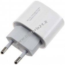 Adattatore di ricarica Apple USB C, caricatore A2347 MHJE3ZM/A 3A 20W bianco Sfuso