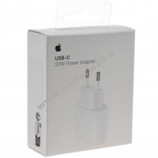 Adattatore di ricarica Apple USB C, caricatore A2347 MHJE3ZM/A 3A 20W bianco