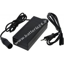 Caricabatteria, adattatore di rete tipo HP1202L3 per batteria di e bike, bici elettriche da 36V, 2,2A, connessione XLR a 3 poli