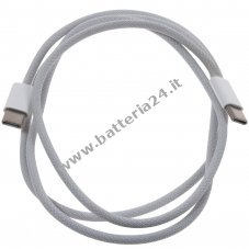 Apple A2795 Cavo di ricarica da USB C a USB C intrecciato 1m bianco