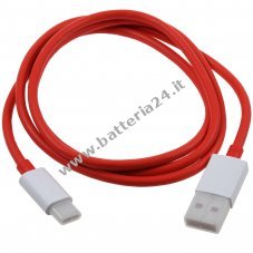 OnePlus Dash D301 cavo di ricarica rapida cavo dati da USB A a USB C 1m rosso