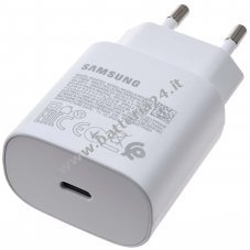 Caricabatteria rapido Samsung 25W EP TA800, bianco Samsung Galaxy A80