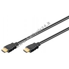 Cavo HDMI ad alta velocit con spina standard (tipo A) 2 m, nero, connessioni placcate oro