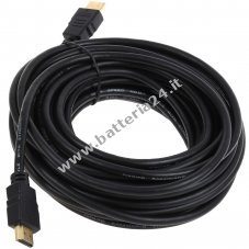 Cavo HDMI ad alta velocit con spina standard (tipo A) 10 m, nero, connessioni placcate oro