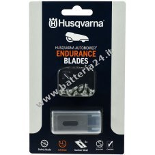 Lame di ricambio a fori scanalati durevoli 6 lame Endurance in blister compatibili con Husqvarna Autom