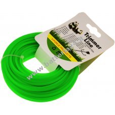 Cavo di ricambio per tagliabordi e tosaerba per Bosch, Makita, Gardena, Husqvarna, ecc. 3,0 mm 15 m verde