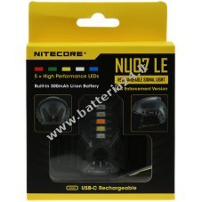 Nitecore NU07 LE, luce di segnalazione in 5 colori con USB C