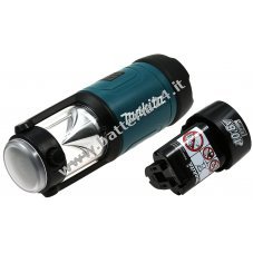 Lampada a batteria Makita ML102 7,2V 10,8V incluso batteria Makita originale Tipo BL1013 10,8V