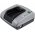 Caricabatteria compatibile con Powery con USB per tagliaerba Black & Decker NST2018
