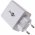 goobay 28W USB A QC doppio caricatore veloce   2 porte, Quick Charge 3.0, bianco compatto